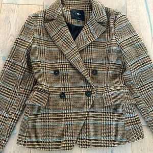 NWOT 7 for all Mankind Plaid Blazer
